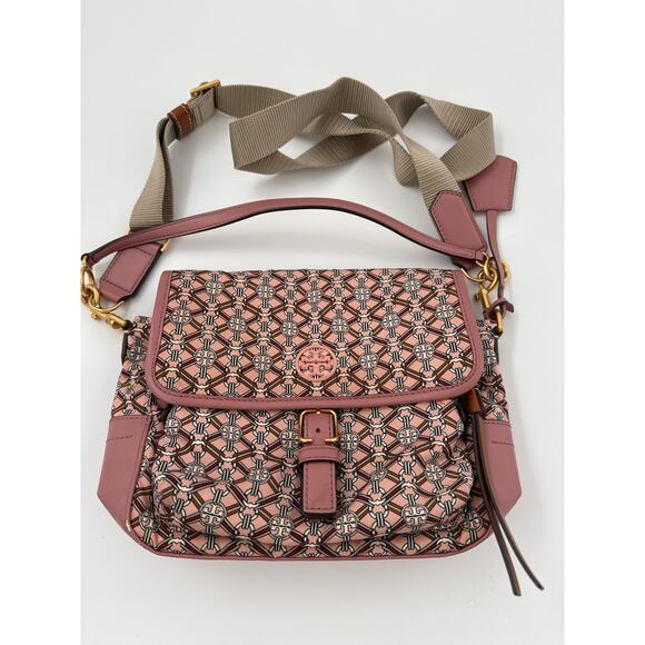 TBC101: Tory Burch Piper Printed Crossbody - Picture 1 of 6